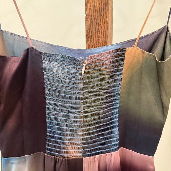 NWT REFORMATION Frankie Silk Dress Blur - Picture 9 of 10